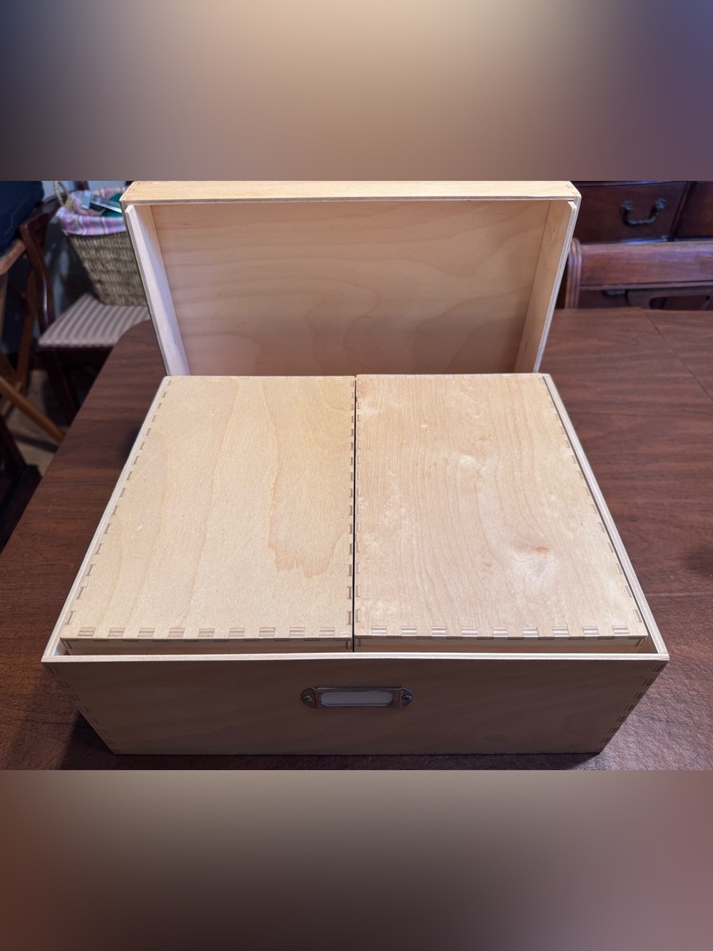 Vintage IKEA wooden nesting storage boxes. Total of 3 boxes.